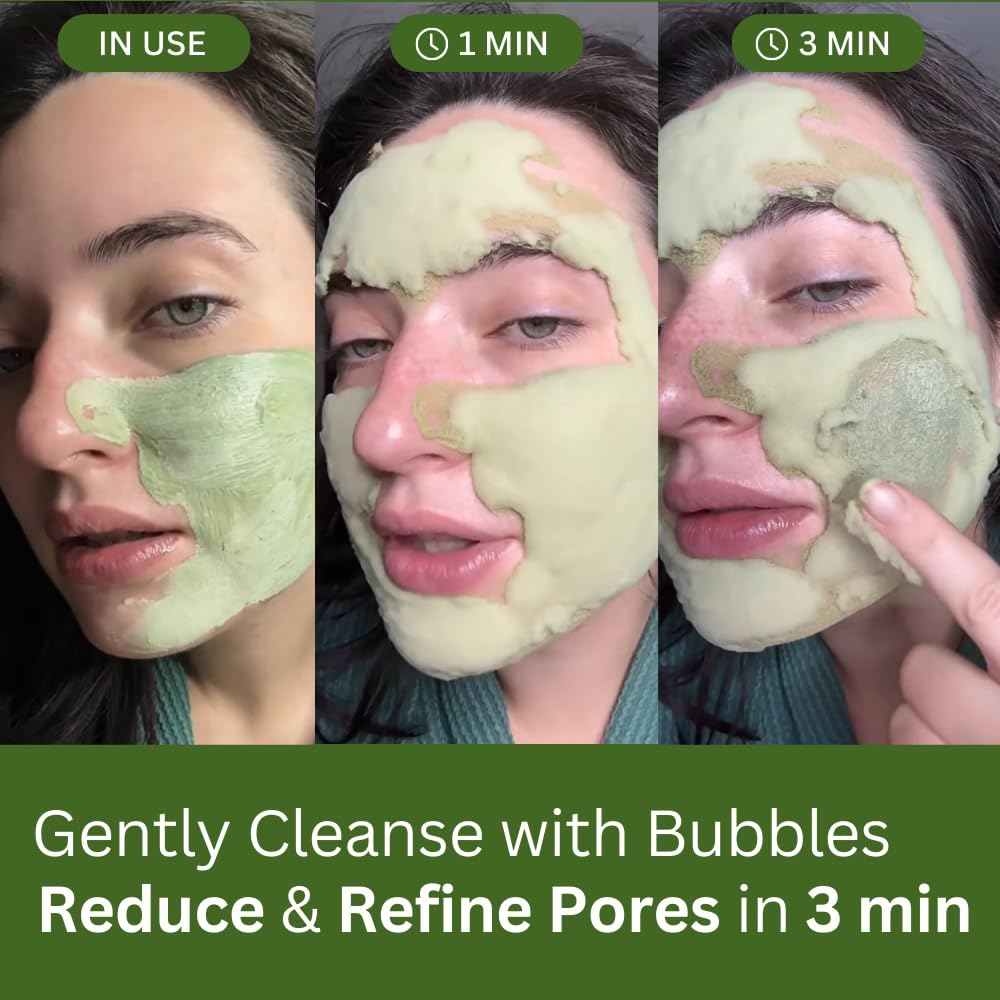 P.CALM Holy Basil Bubble Deep Mask β 90g Sparkling Bubble Detox with Holy Basil + PHA