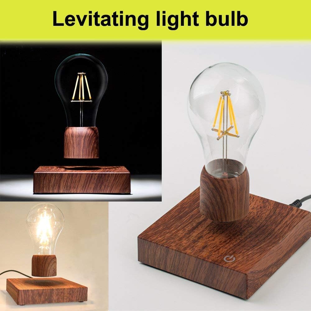 Magnetic Levitating Floating Wireless LED Light Bulb Desk Lamp